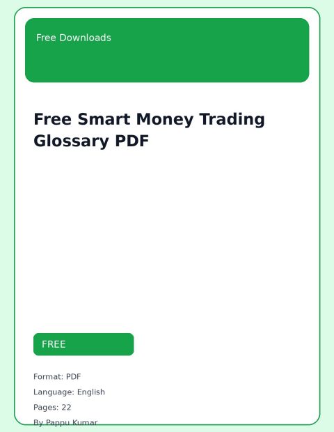 Free Smart Money Trading Glossary PDF cover image