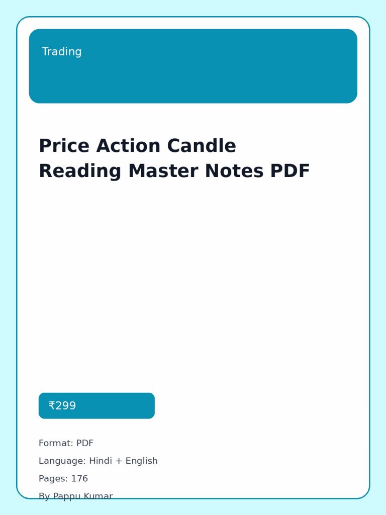 Price Action Candle Reading Master Notes PDF cover image