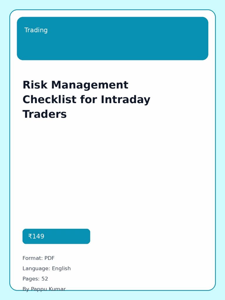 Risk Management Checklist for Intraday Traders cover image