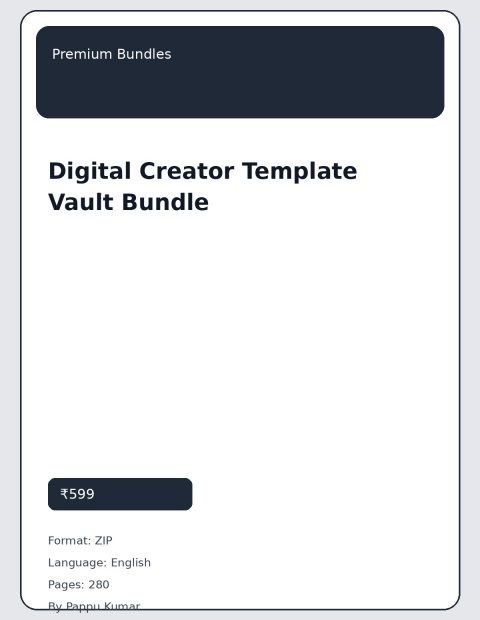 Digital Creator Template Vault Bundle cover image