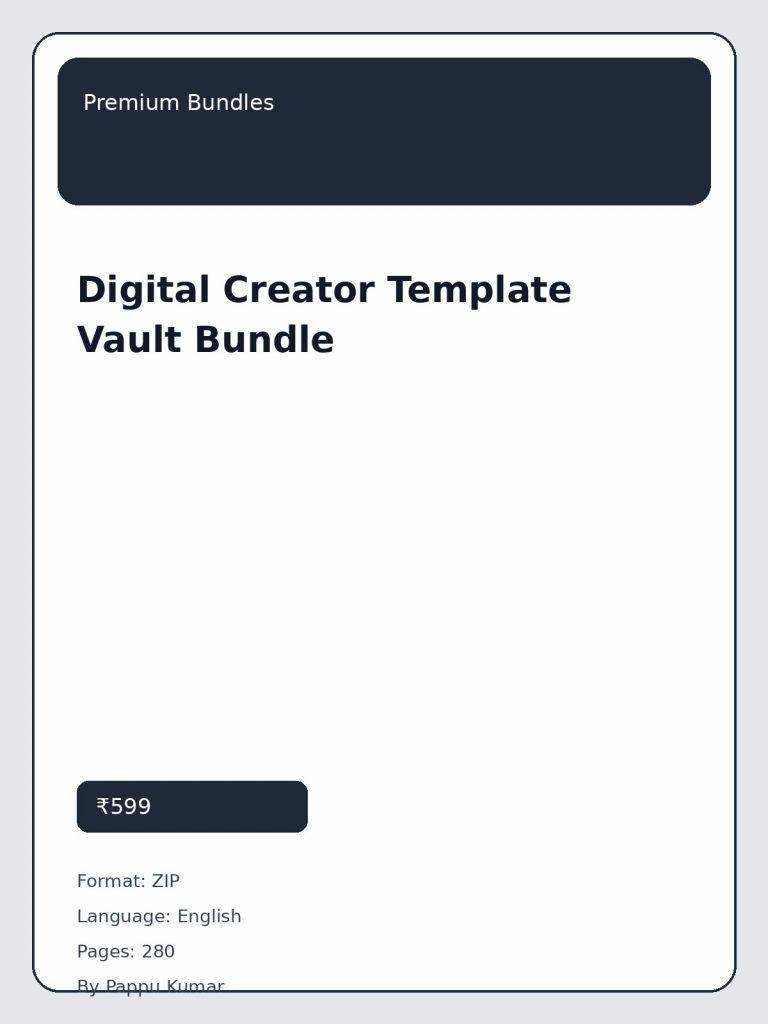 Digital Creator Template Vault Bundle cover image